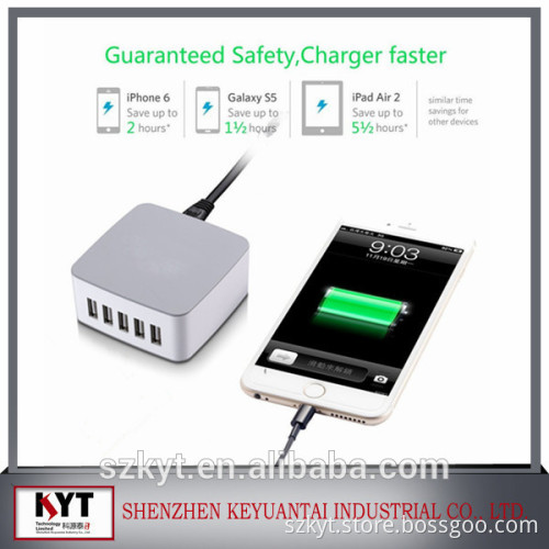 5V 7.8A 40W SAA C-TICK approved charger 5USB Charger KC certificate USB Charger for phone